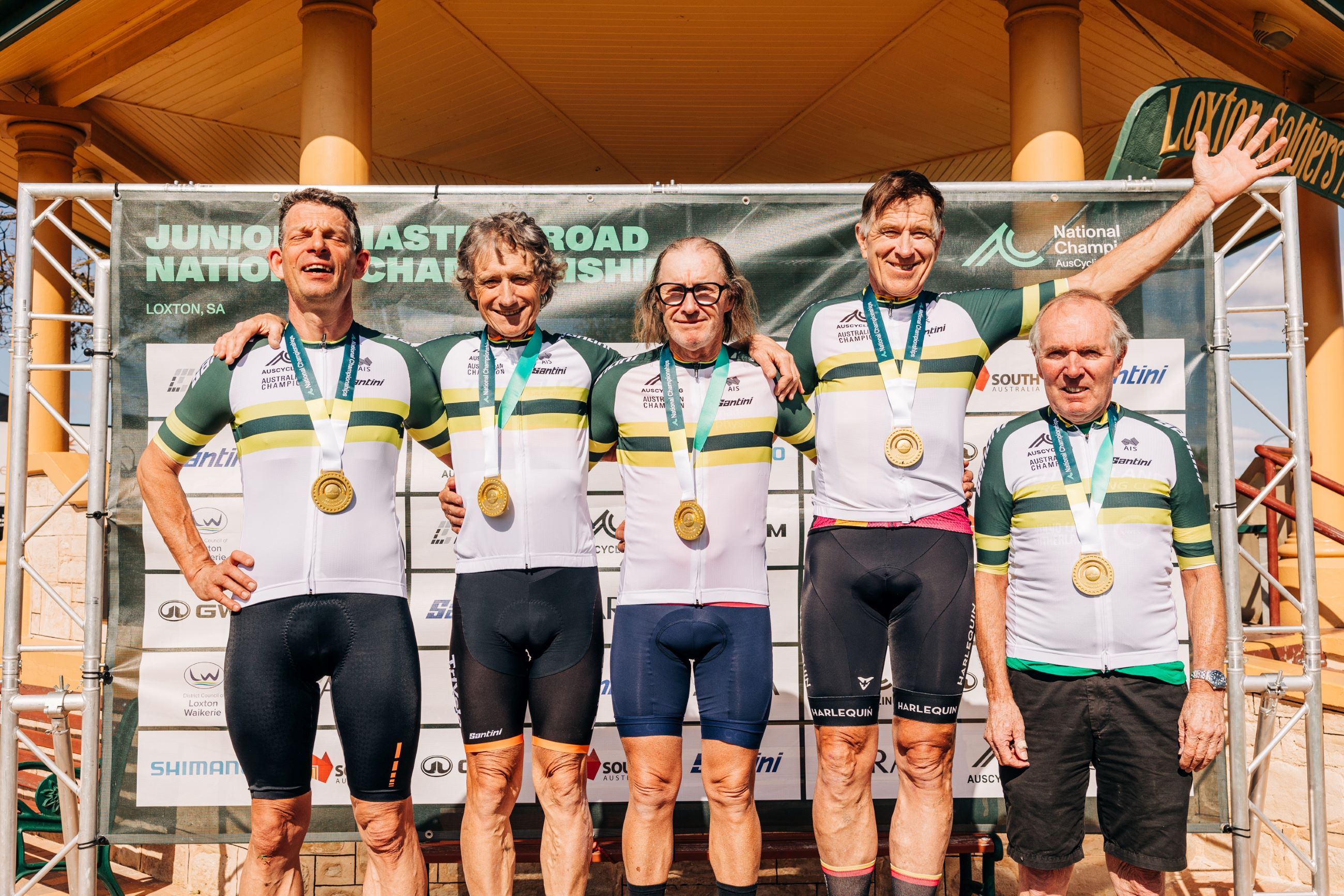  Masters Men Criterium 6-10 winners at the 2024 AusCycling Masters and Junior Road National Championships in Loxton